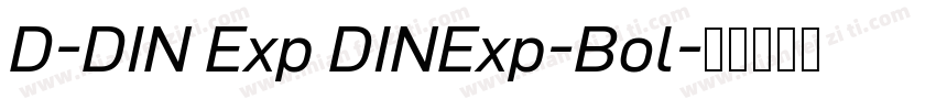 D-DIN Exp DINExp-Bol字体转换